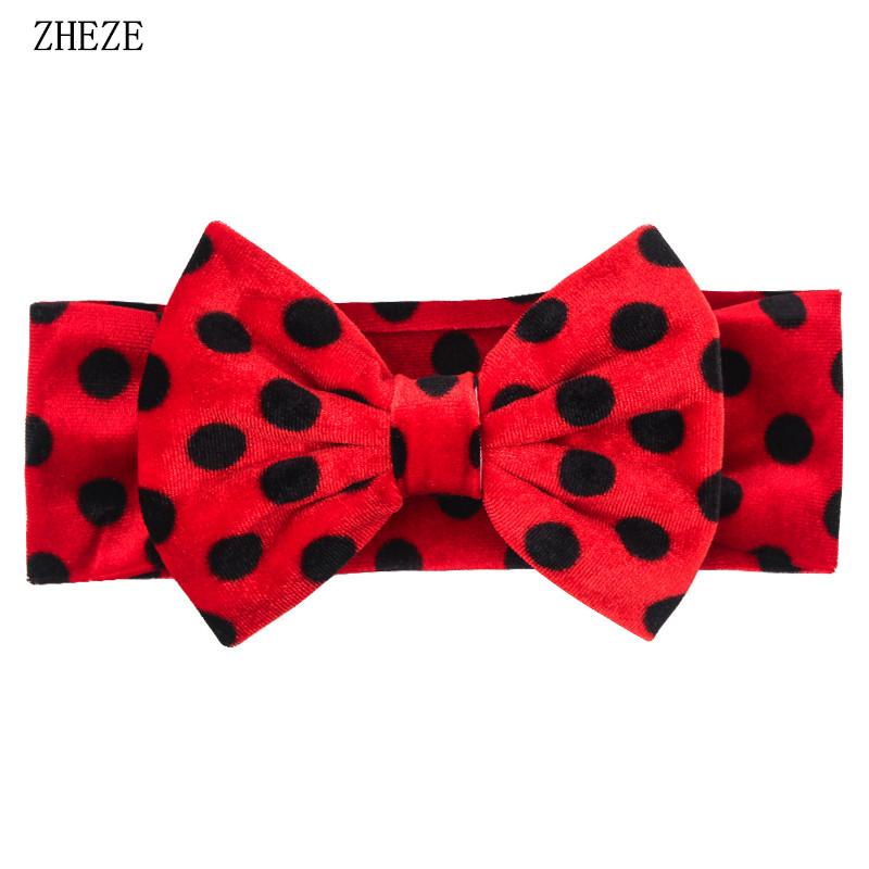 Baby Soft 5" Hair Bow Headband Kids Girls Velvet Headwrap Turband Toddler Photo Pro DIY Hair Accessories