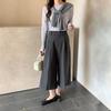 2026 Spring/Summer Wide-Leg Cropped Pants: Versatile, Fashionable, Simple Eight-Point Suit Pants