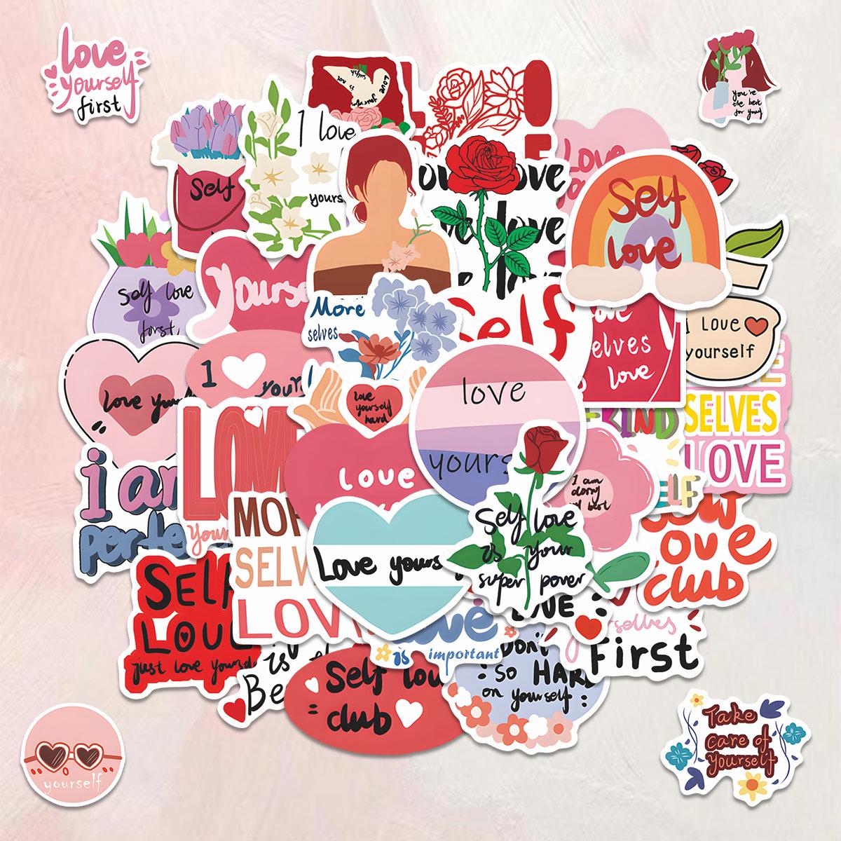 50 Healing & Motivational Self-Love Cultural Stickers for Creative DIY Laptop Decoration No