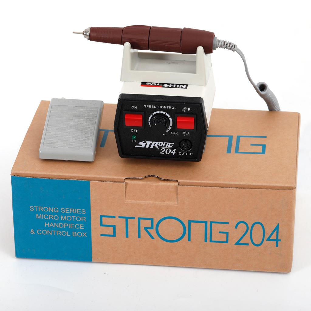 65W 45,000RPM Nail Drill Strong 204+102LN Milling Machine For Nail File Bits Electric Manicure Set Equipment