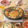 Aluminum Zinc Zinc Alloy Deep Baking Tray Thicken Frying Pan with Handles Multifunctional Griddle Pan  BBQ