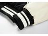 Men's Autumn/Winter Fashion Baseball Jacket - Wool & PU Sleeve Casual Outerwear