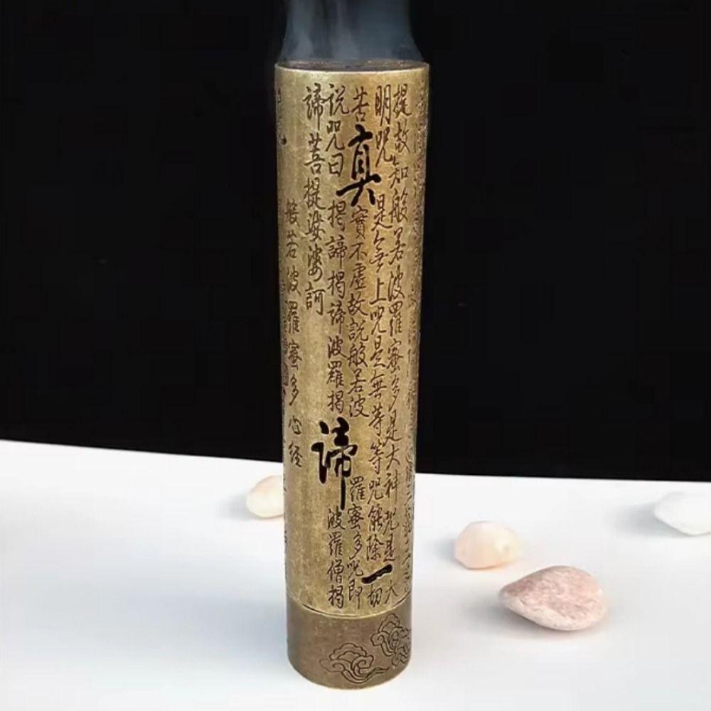 Exquisite Cylindrical Incense Holder Retro Hollow Incense Holder Zen Incense