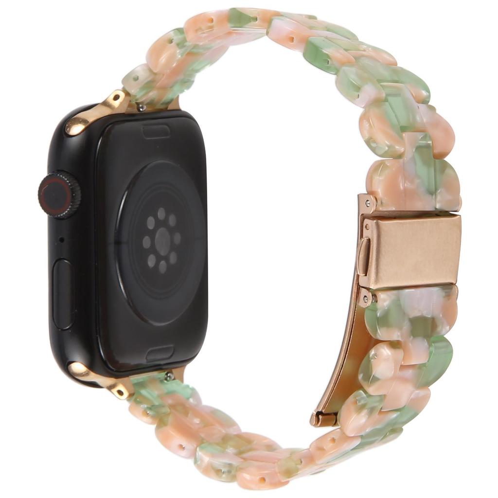 12mm Resin Watch Strap for Apple Watch Series 10 9 8 7 SE 6 5 4 3 2 1 42mm 41mm 40mm 38mm Replacement Slim Wrist Band