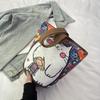 2025 Portable Bucket Bag Hand-Carrying Out Ins Canvas Bag Cute Girl Mobile Phone Female Bag
