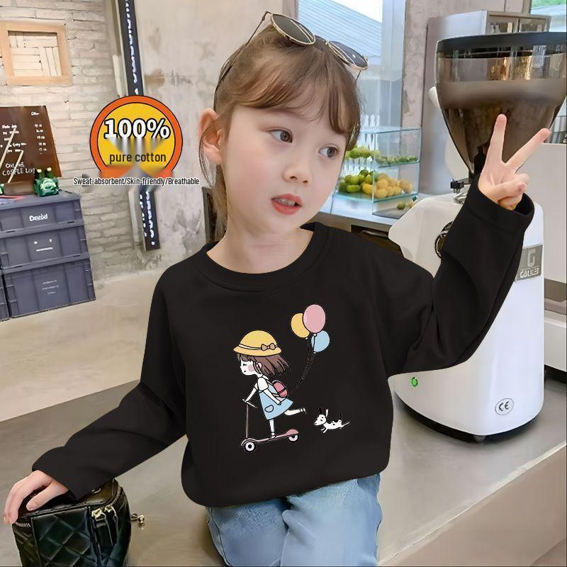 

Trendy Cartoon Baby Long-Sleeve T-Shirt - White 90 cm