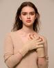 Autumn & Winter Cashmere Knit Touchscreen Cold Protection Striped Warm Gloves