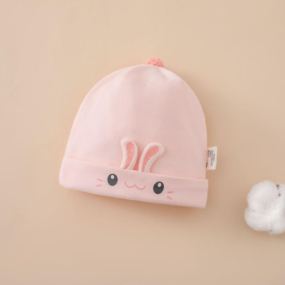 0-3 Months Baby Fetal Cap Print Infants Beanie Cap Windproof Newborn Hats  Autumn