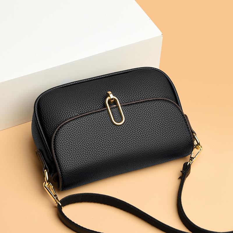 Retro Multi-layer Crossbody Bag, Simple and Versatile, Fashionable Shoulder Bag, High-end Feeling, Light Luxury Texture, Temperament, Small Square Bag