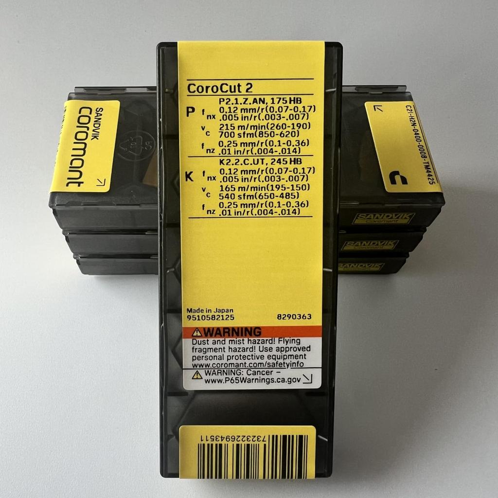 SANDVIK / C2I-H2N-0400-0008-TM 4425 / Original Swedish hard alloy blade 5 Pcs