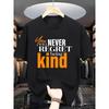 Europäische Größen Herren Sommer Lässiges Rundhals-T-Shirt, Normale Passform mit leichter Dehnung, Kurzarm mit inspirierendem Spruch-Aufdruck