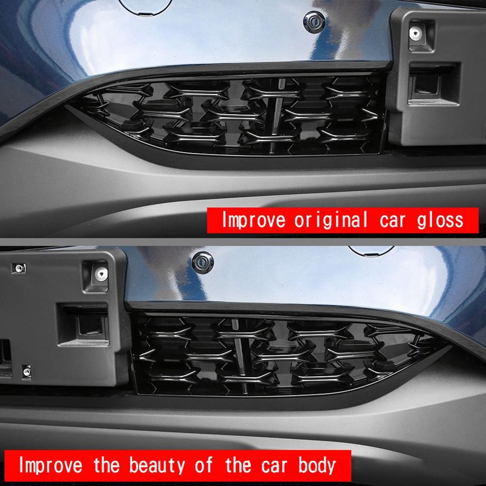 Sp-Car Front Lower Bumper Grill Grille Moulding Cover For Mazda CX5 CX-5 2022+ Front Bottom Middle Net Decoration