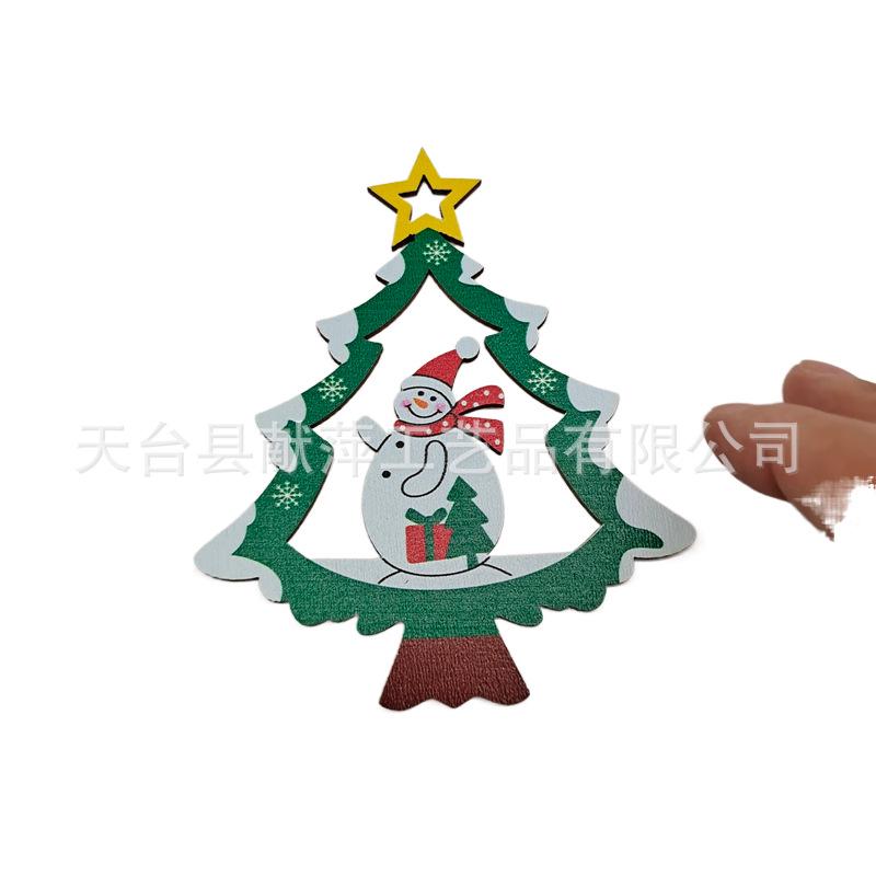 2024 Wooden Christmas Tree Desktop & Hanging Ornaments