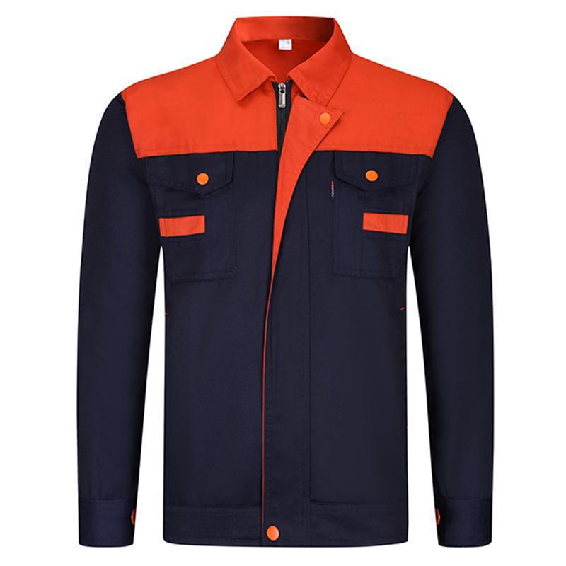 Men's Workwear Set: Wear-Resistant, Long Sleeve, Custom Logo & Embroidery for Auto Repair