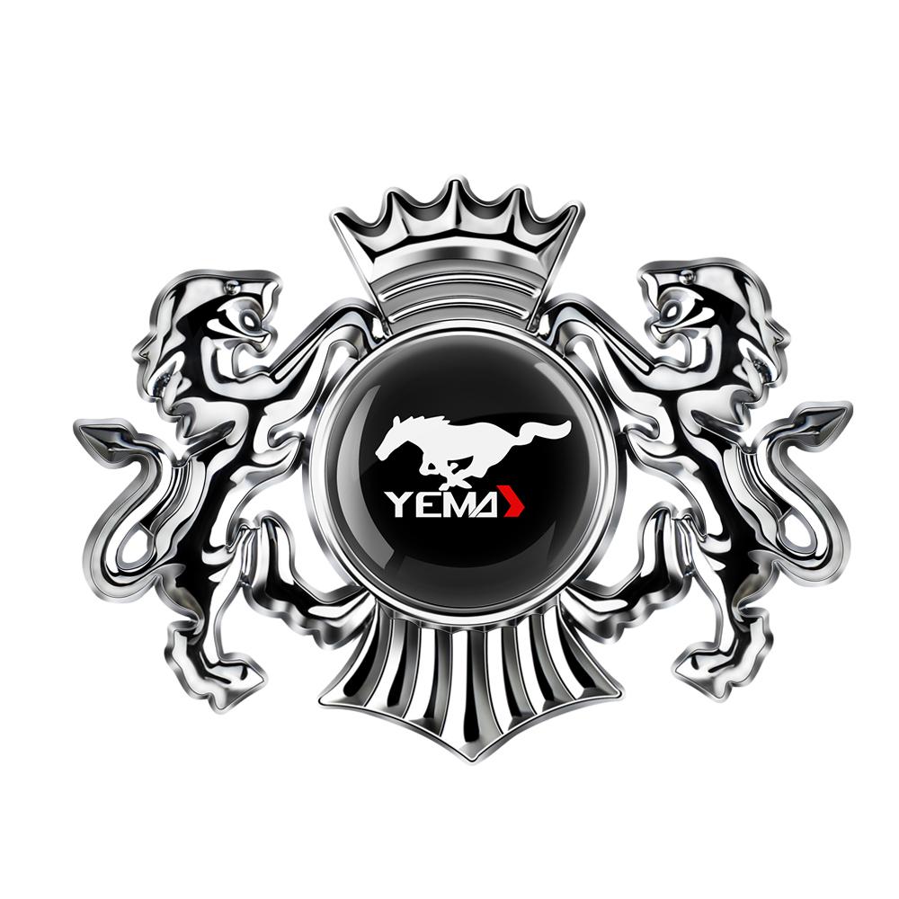 1PCS Car Metal Badge Sticker Body Trunk Decoration For Ford Mustang S-Max C-Max B-Max ST Racing Mondeo Kuga Escort Falcon Tierra