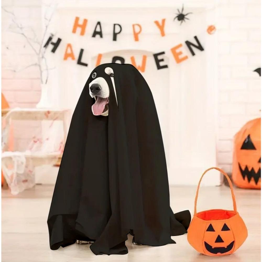 Halloween Party Ghost Costume Props Decorate Halloween Ghost Costume Dog Cosplay Cape