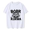 Funny Kurwa Bober Mange T Shirt 90s Cartoon Bobr Kurwa Grunge Tshirt Harajuku Y2k Tees Tops Men Fashion EU Szie T-shirt Clothes