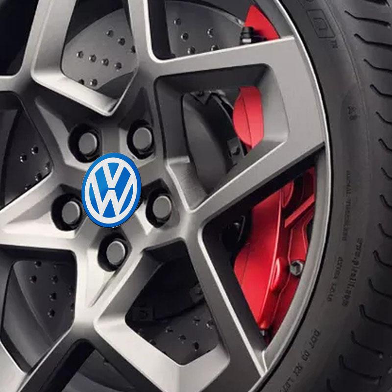 56mm Car Wheel Center Hub Cap Emblem Decal Wheel Sticker Emblem For VW Golf 3 4 MK3 MK4 Passat 3BG Polo 6N 9N Bora Vento EA1