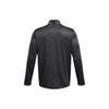 Under Armour Logo Printed Breathable Stand Collar Long Sleeve T-Shirt Men Tops Dark-Gray 1382184-025