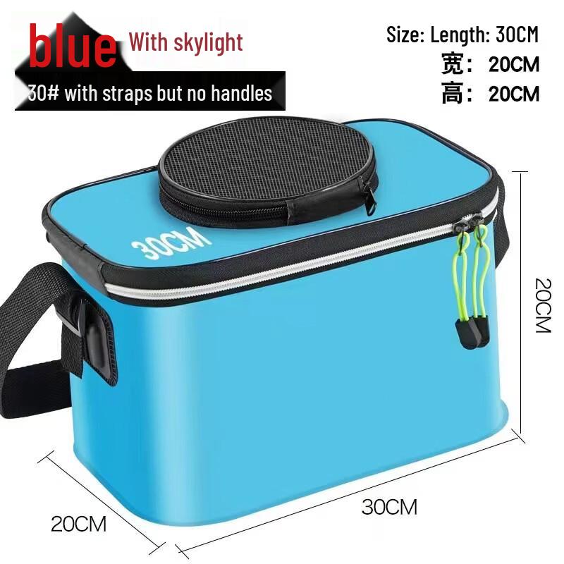 Foldable EVA Fishing Live Bait Bucket
