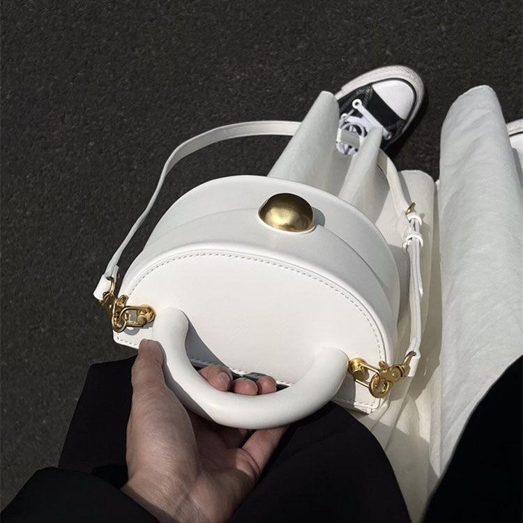 Fashionable PU Crossbody Bag for Women Casual Shoulder Bag Top Handle Bag Bucket Bag