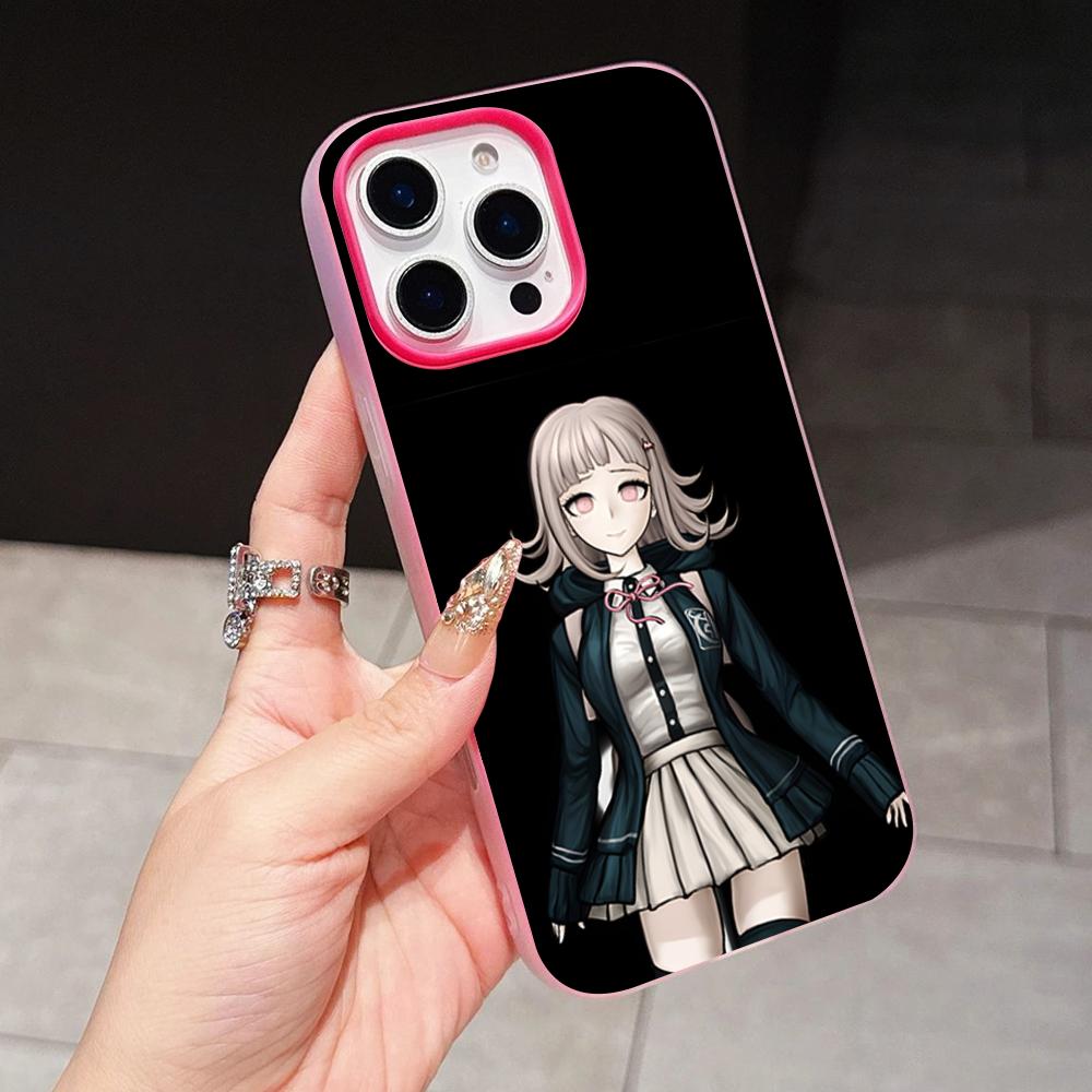 

Danganronpa Chiaki Nanami Phone Case for iPhone 17 16 15 14 13 12 11 Air Pro Max Plus Jelly Double layer Rose Red Cover iPhone17