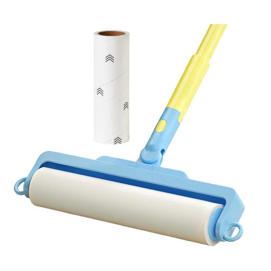 Yousheng Roller Lint Sticker Telescopic Long Handle 180 Degree Cartoon Design Lint Remover Hot Melt Adhesive Large Area Coverage Hair Dust Remover