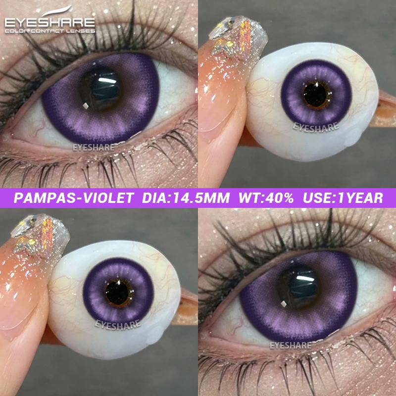 

EYESHARE Cosplay Colored Contact Lenses Anime Contact Lenses Blue Eye Lenses Yearly Crazy Halloween Makeup Colorful Lens Yearly Use