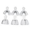 6Pcs Stainless Steel Dental Autoclavable Dental Impression Trays Upper & Lower