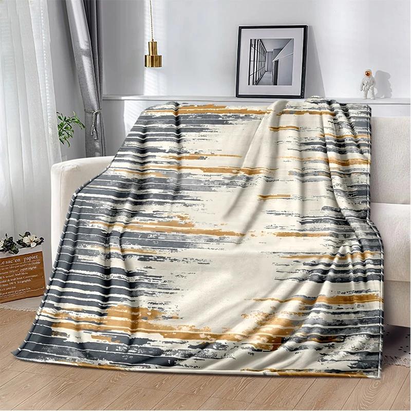 2025 New Style Bohemian Abstract Modern Art Geometry Blanket,Soft Throw Blanket for Home Bedroom Bed Sofa Travel Picnic Gift Kid