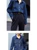 Women's Plus Size Retro Denim Shirt Jacket - Spring/Autumn 2025