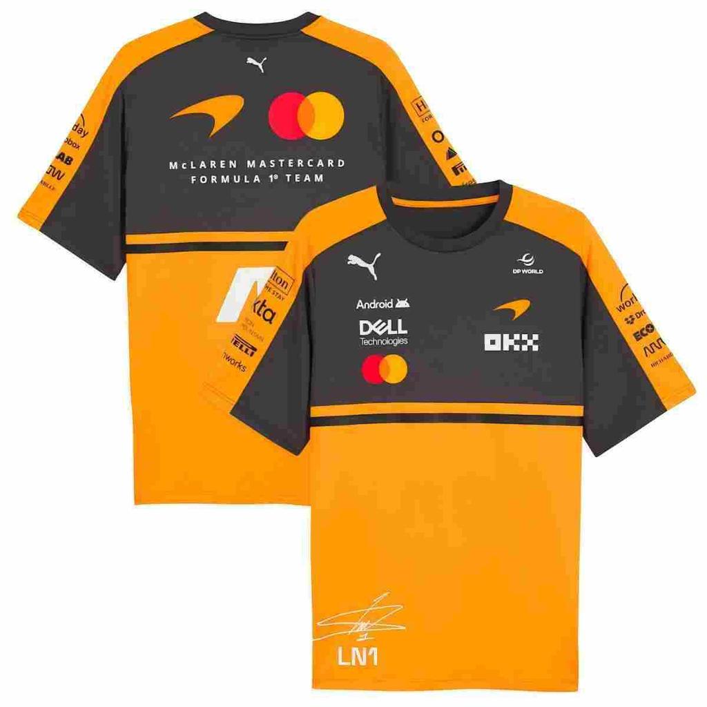 2026 Nuova tuta da moto da corsa F1 tuta da ciclismo, traspirante e ad asciugatura rapida T-shirt a maniche corte con scollo rotondo camicia da lavoro fuoristrada