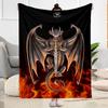 Gothic Style Blanket Warmthful Decor Perfect for Seaside Office Chair Livingroom Four Seasons Multipurpose Playful Design