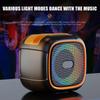 Mini Portable Bluetooth Speaker With Phone Holder, Rgb Lights, Super Bass & 10H Playtime For Travel