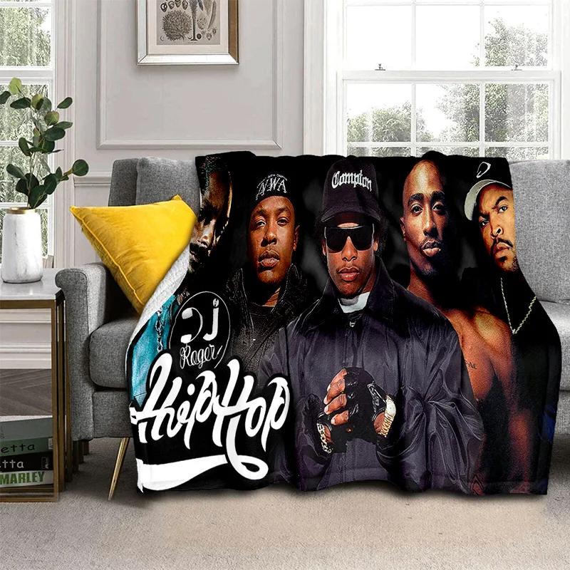 3D Legend Star Hip Hop Rapper Kunstdecke, Weiche Überwurfdecke für Zuhause Schlafzimmer Bett Sofa Picknick Reise Büro Abdeckdecke Kinder