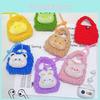 Soft Cute Animal Plush Earphone Holder And Coin Purse Keychain For Fun Use