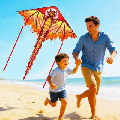 Dragon Kites Flying For Children Delta Kites Ripstop Nylon Fabric Wind Kite Line Lively Outdoor Toys