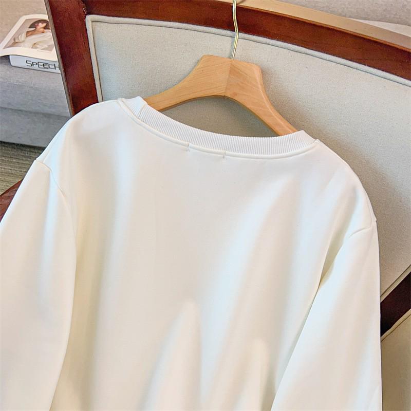 Plus Size Loose Autumn/Winter Hoodie - 200/350 Jin (Chest: 150/160-1155)