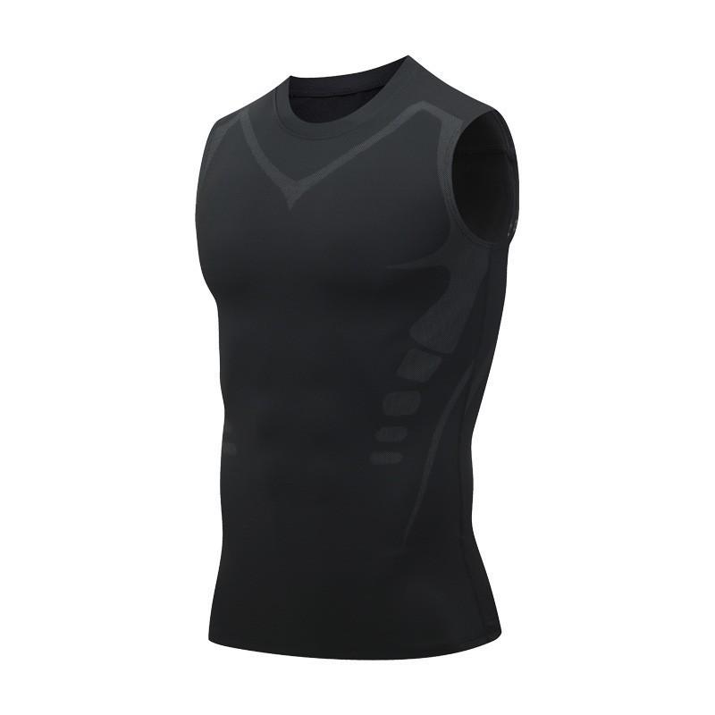 Mens Quick-Dry Compression Long Sleeve Cycling Jersey Breathable Athletic Base Layer Running Gym Basketball Training
