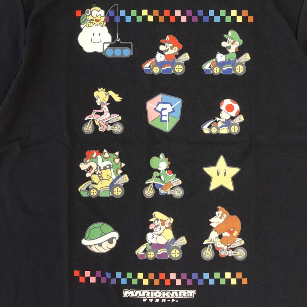 Fine Plus Short Sleeve T-Shirt featuring Mario Kart, Mario All-Stars, Luigi, Yoshi, and Bowser, 3D Racing Goods, Character