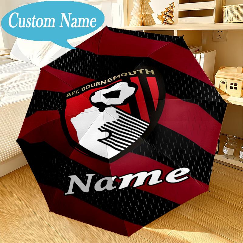 Custom Name Umbrella AFC Football Crest Umbrella 8-Frame for Travel, Camping, Casual Lightweight Portable, Essential for Family Gifts