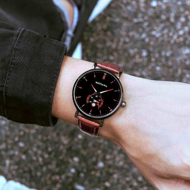 Men'S Watch Fashion Business Style Waterproof Versatile Quartz Watch
