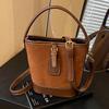 This year's popular small bag women's autumn and winter 2025 new retro shoulder messenger bag casual portable bucket bag