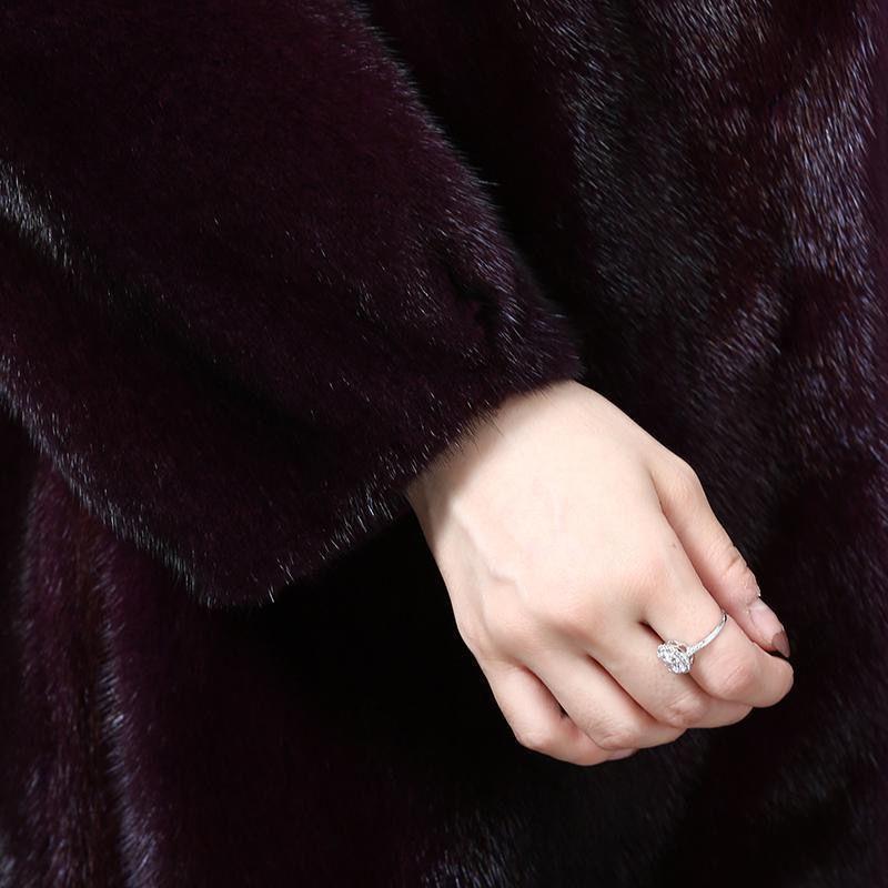 Imitation Mink Velvet Coat Winter New Women's Imitation Mink Hair Long Coat Slim Coat