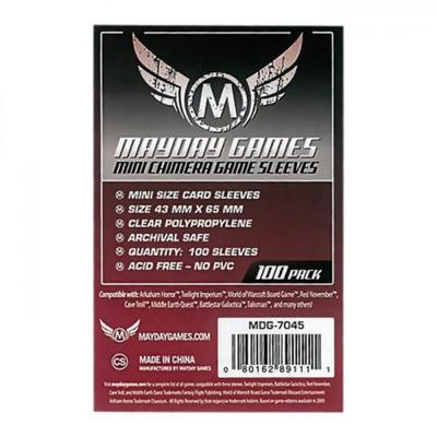 Mayday Card Sleeves 43x65 - 100pack Board Game