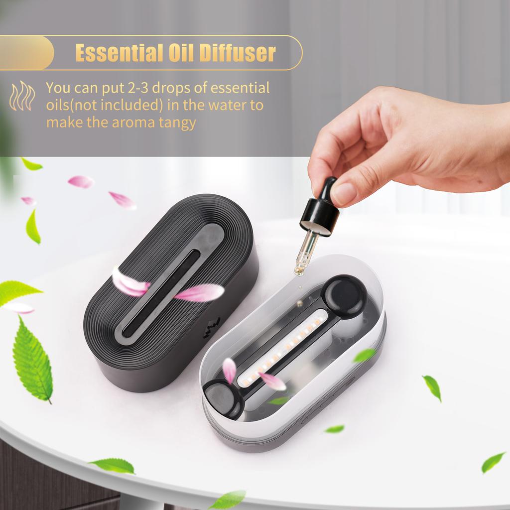 250 ml Simulation Flamme Nebel Luftbefeuchter Flamme Nachtlicht Ruhig Aromatherapie Diffusor Desktop USB