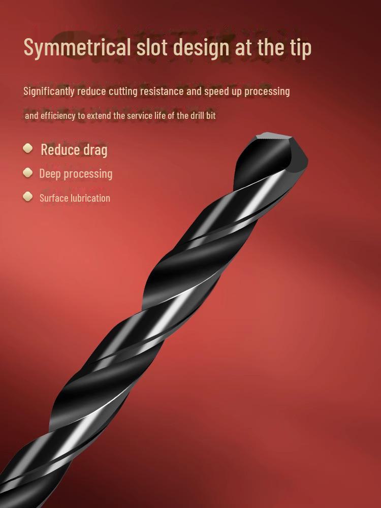 Tiangong 6542 High-Speed Steel Straight Shank Drill Bit Set for Stainless and Alloy Steel