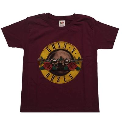 Guns n Roses Offizielles Klassisches Logo Herren Damen Erwachsene Kinder bordeauxrotes T-Shirt