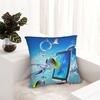 Frutiger Aero Aesthetic Fish Pillow Cover Kawaii Pillow Case Soft Graphic Cushion Cover Pillowcases For Living Room Chair