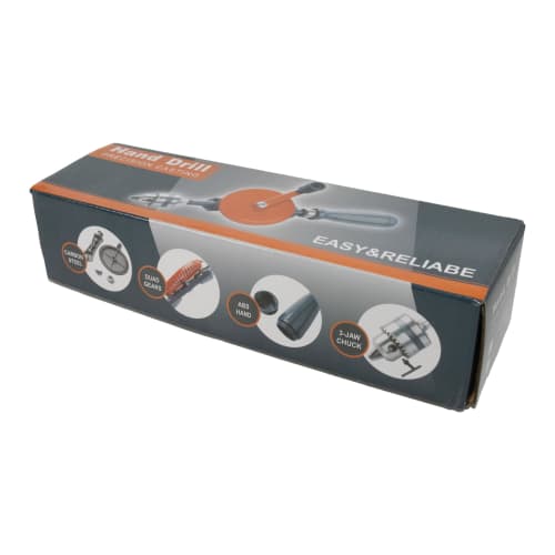 STEELMIGHT Hand Drill, Hand-Operated, Dual Gear Mechanism, for 0.6mm-10mm (3/8") Soft Metals, Woodworking, DIY